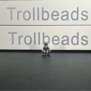 Trollbeads Retired Decorative Rabbit Baby Bead- 11360